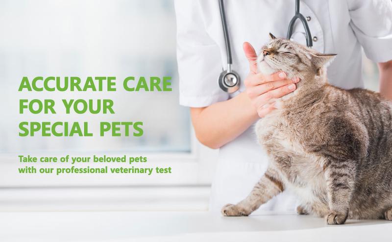 ISENVO 5pcs Canine & Feline GIARDIA Rapid Home Health Test Kit for Dogs & Cats 5 Pack Healthcare Feces Pet Health Quick Accurate Diagnosis Comprehensive Breed Health Test