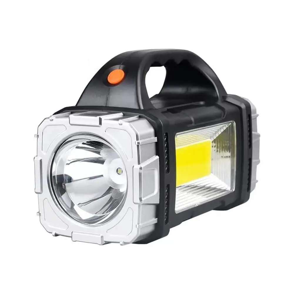 Solar Handheld Light, USB Rechargeable LED Waterproof Flashlight with Multiple Lighting Modes, Portable Waterproof Handheld LED Light