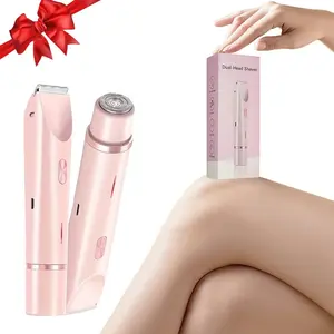 Women's Electric Shaver Razor, Cordless Body Shaver, Dual-Head Design, Ideal Gift for Women, Perfect for Daily Use & Travel Convenience