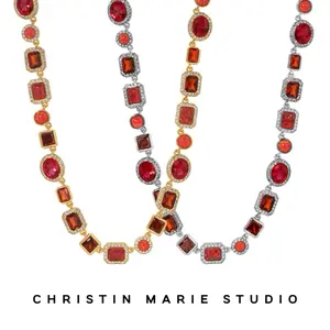 Cherry (Red) Solstice Gemstone Necklace