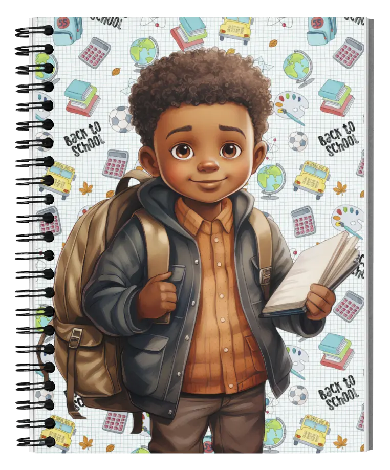 African American 1 Subject Notebook, 100 Sheets