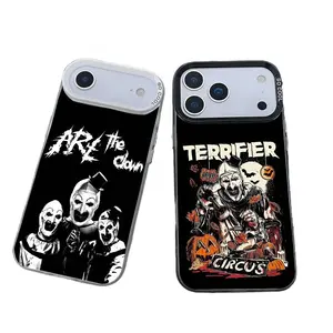 Movie Terrifier 2 3 H-Horror Clown Phone Cases For iPhone 17 Promax Pro Air 16 Plus 15 14 13 12 11 Plating Protective Cover Protection Soft Touch