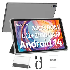 New Android Tablet PC 10-Inch, Quad-Core Processor, 2+2 Gb RAM, 32 Gb ROM, 6000mah Battery, HD IPS Touchscreen, WiFi 6, Best Holiday Gift