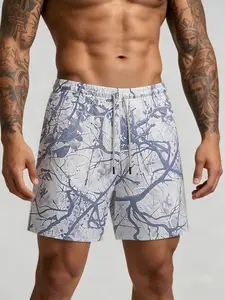Men's quick-drying fitness shorts, breathable running and fitness wear, suitable for basketball, marathon training and yoga, comfortable sportswear, fashionable outdoor activity shorts, casual daily shorts