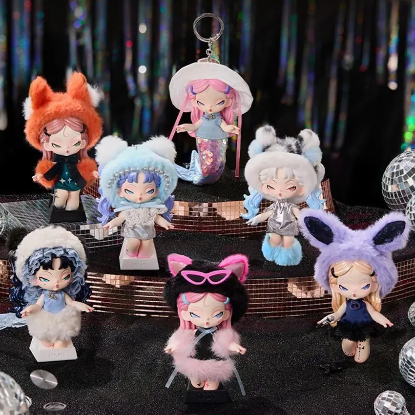 Dodo Keychains DODO NAMI Midnight Disco Series Blind Box with Keychain, Cute Bag Charm ...