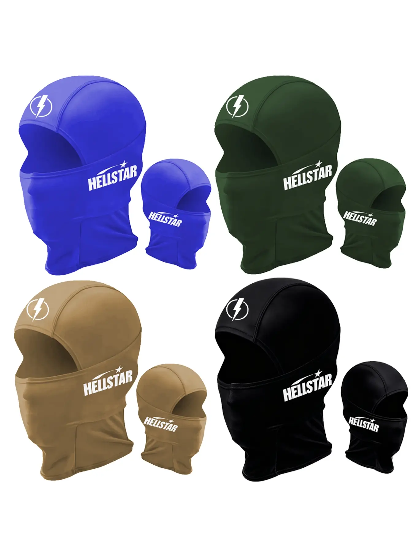 Unisex Hip Hop Balaclava Mask Set, Summer Balaclava, Breathable Neck Gaiter & Headwear, Ideal for All-Season Outdoors, Perfect for Outdoor Sports Activities, Commuting, Fishing, Ski Mask, Hiking & Daily Use