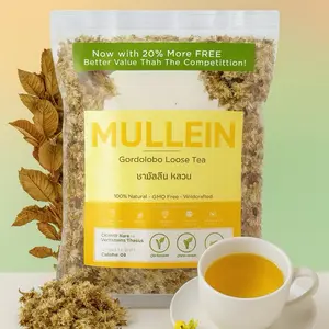 Mexican Mullein Flowers & Petals Tea  - Verbascum Thapsus - Gordolobo Herbal Tea Yellow Petals | Natural Loose Leaf Tea | Handcrafted by Nature for Freshness Beverage Flavor