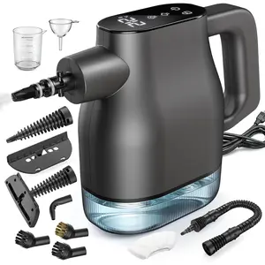 Handheld Steam Cleaner, 3S  Heating Pressurized Steamer with  Touchscreen, 1350W Portable Steam Cleaner for  Grout Tile  Kitchen Bathroom  Detailing, Continuous Refill