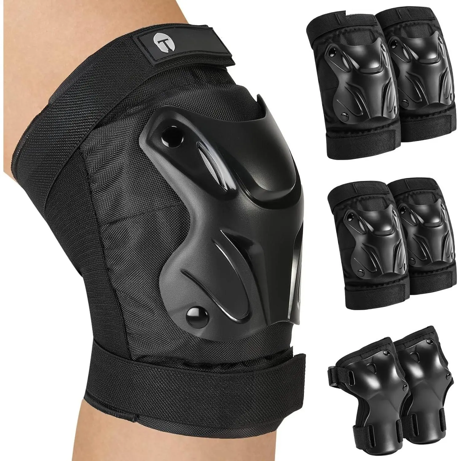 Skating Protective Gear  and Elbow Pads Wrist Guards for Roller Skating Skateboarding, Skate Pads Adult  Pads