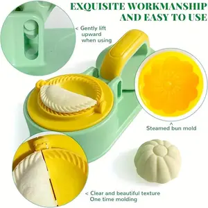 1pc Household Kitchen Multifunctional Three in One Dumpling Making Mold, a Dumpling Making Tool with a Pressure Protector, Durable, Simple and Convenient, and Quick Molding, He Perfect Gift for Ramadan, New Year, and Easter.