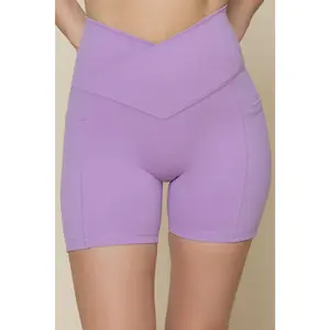 Crisscross Hourglass® Midi Short with Pockets - Mystic Purple