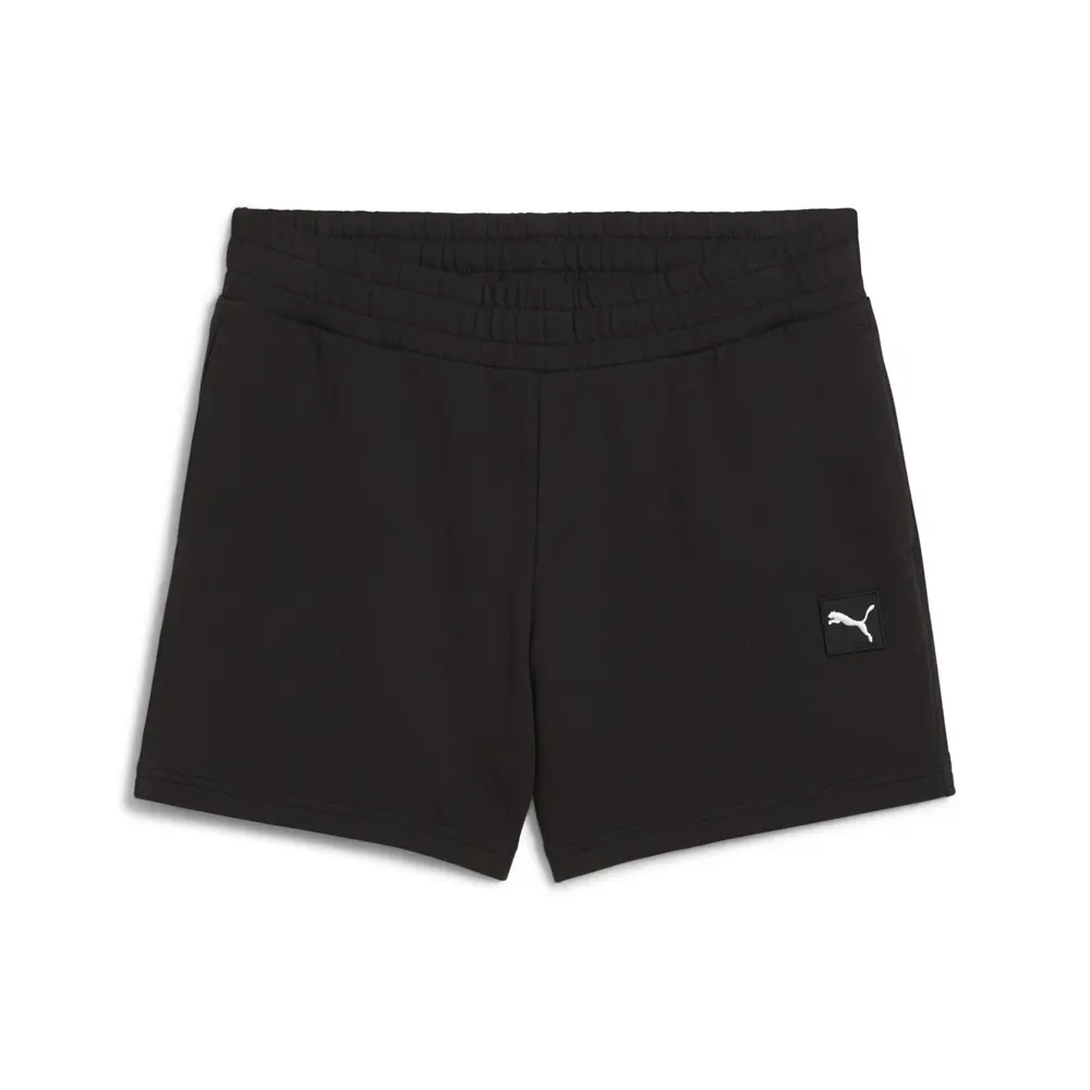 PUMA Womens Essential Elevated Mid-Rise 5 Inch Shorts Casual Bottoms Casual - Black