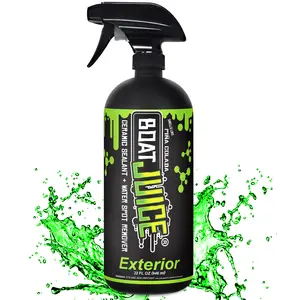 Boat Juice Exterior Cleaner & Protectant - 2in1 Water Spot Remover with SiO2 Ceramic Sealant - Pina Colada Scent - Marine Detailing Spray for Gelcoat - 32oz