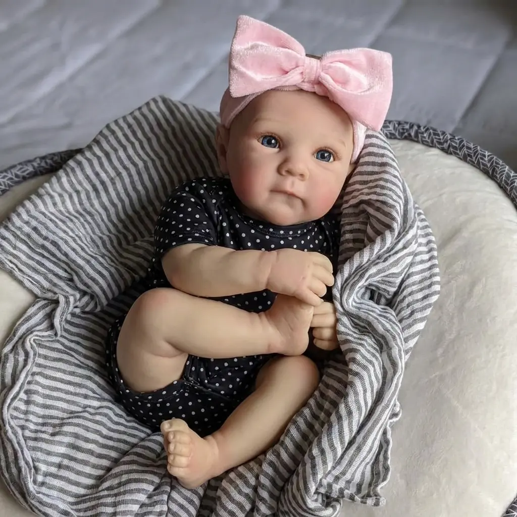 Lifelike Reborn Baby Dolls 20 Inch Full vinyl body Real Life Baby Dolls gifts for Mother's Day Valentine's Day Children's Day & Christmas