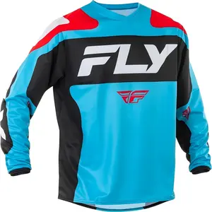 Outdoors [Fly Racing Jersey] Fly Racing Men's Long Sleeve Motorcycle Jersey | Breathable Polyester, Quick-Dry, Reflective & Durable for Outdoor Sports & Cycling, Motorcycle Racing Gear