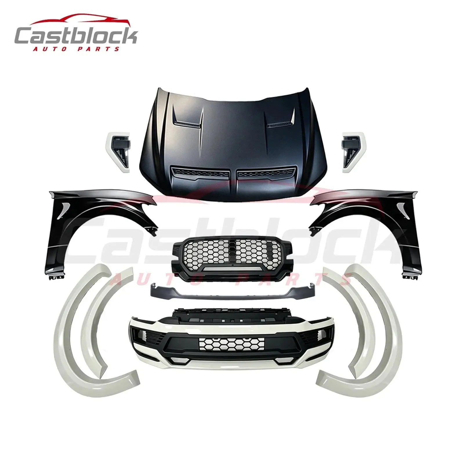 Ford F-150 F150 Front Bumper kit Assembly SS Style Full Body kit（2021-2025）