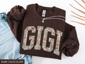 Gigi Sweatshirt, Gigi Crewneck, Gigi Sweater, New Gigi Shirt Gift, Floral Gigi Sweatshirt