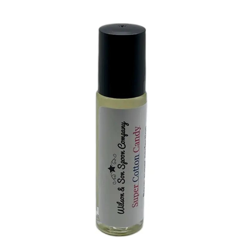 Super Cotton Candy Scented Body Oil - Almond Base, Long-Lasting Fragrance Aroma, Cosmetic Roll On Oil for Beauty & Personal Care, Bath & Body Care, Scented Body Oils