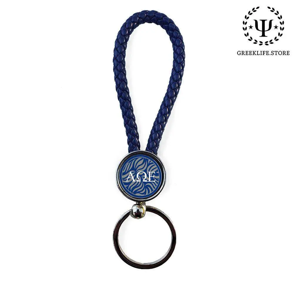 Alpha Omega Epsilon Keychain Round