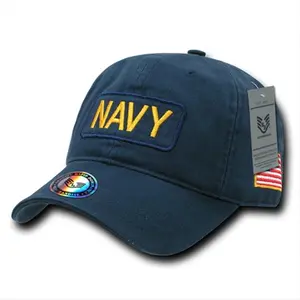 212 MAIN Rapid Dominance Dual Flag Raid Cap - Navy, Washed Cotton, 6-Panel Shape, Unstructured, Embroidered Flags, Patch Details, Heavy-Duty, Pre-Curved Bill