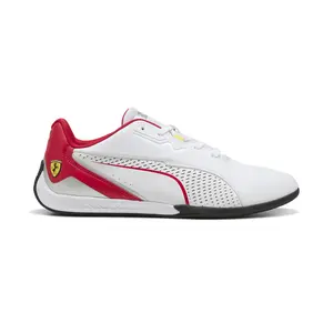 PUMA Mens Scuderia Ferrari Drift Cat 11 Lace Up Sneakers Shoes Casual - White