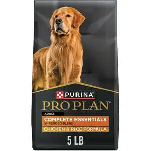 Purina Pro Plan Complete Essentials Shredded Blend Chicken and Rice Dog Food Dry Formula with Probiotics for Dogs - 5 lb.