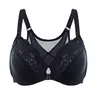 DELIMIRA Women's Front Closure Bras Posture Full Coverage Plus Size Lace Underwire Unlined Bra