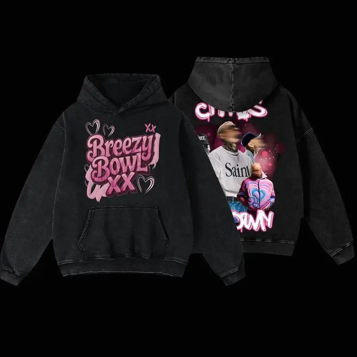 BreezyBowl XX Tour 2025 Music T-Shirt Hoodie & Sweatshirt Vintage Acid Wash Classic Streetwear Concert Top Heavy Cotton Oversize Unisex Retro Graphic Fan Gift Merch for Music Lovers TOO
