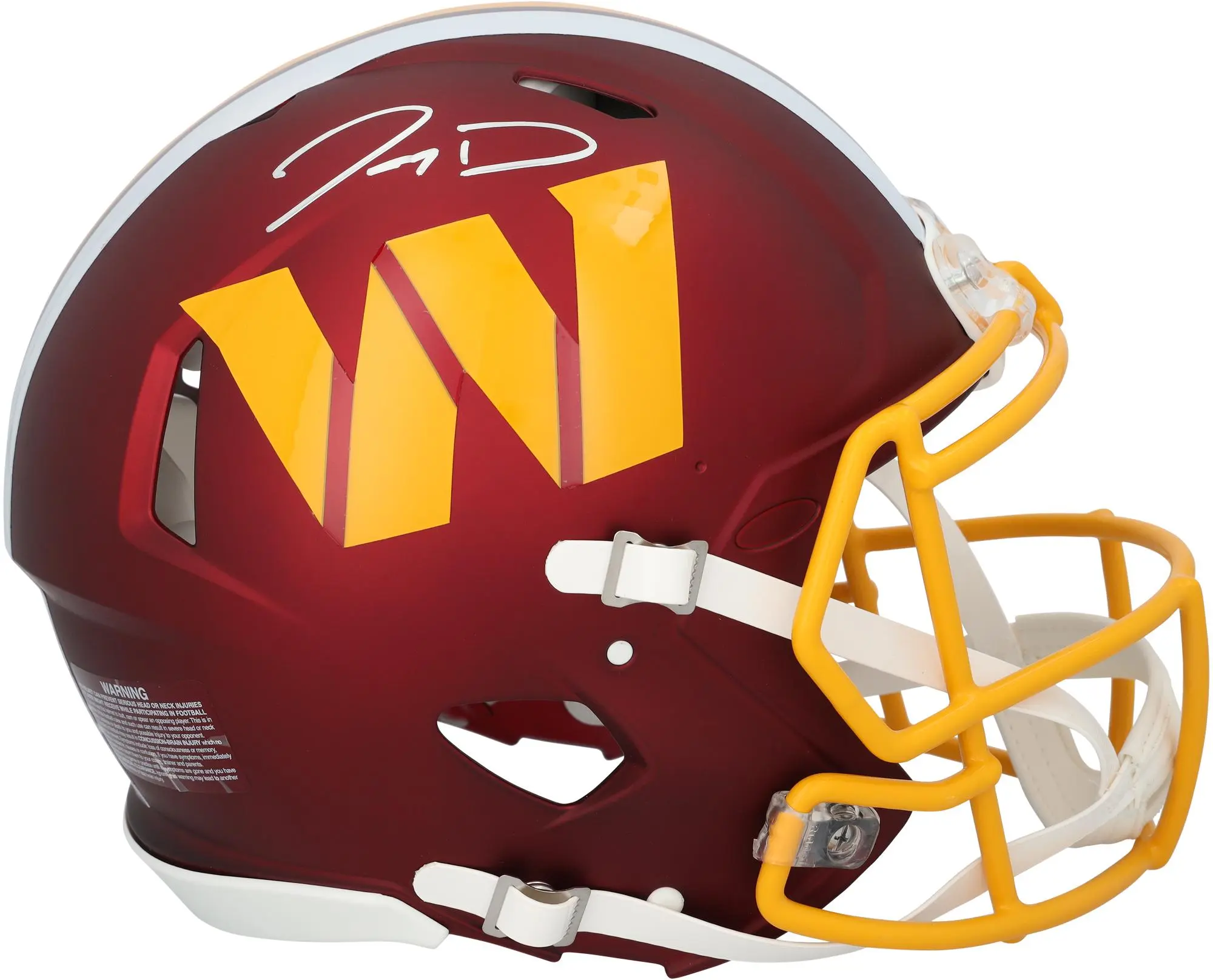 Jayden Daniels Washington Commanders Autographed Riddell 2025 Alternate Speed Authentic Helmet - Fanatics Authentic Certified