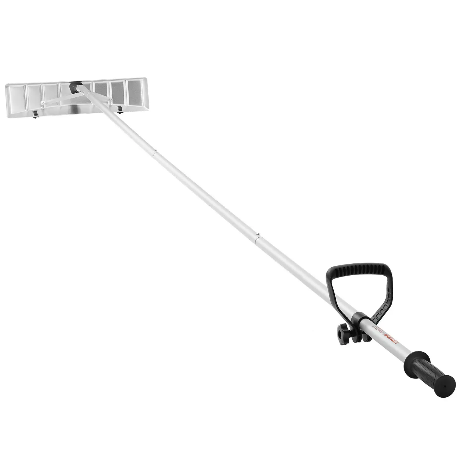 【BackToSchool】VEVOR Heavy Duty Aluminum Alloy Garden Roof Rake, 25in Blade Snow Removal Tool, 21ft Reach Shovel, Roll Wheels for Protection, Anti-Slip Grip, Easy Setup for Home, Car Snow, Wet Leaves, 25-Inch Blade, Roof Cleaning