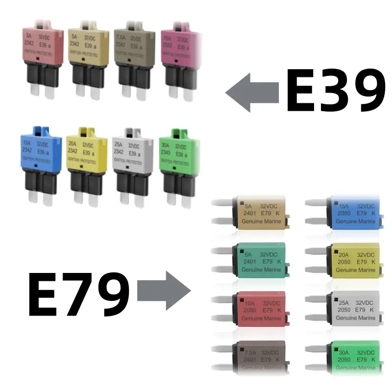 ATM, ATC, ATO Automotive Low-Profile Manual Reset Fuses Suitable For Marine, Truck, RV, SUV, and Motorcycle DC Fuse Kits Automotive Circuit Breaker Fuses Reset Fuses Assortment Kit Protector