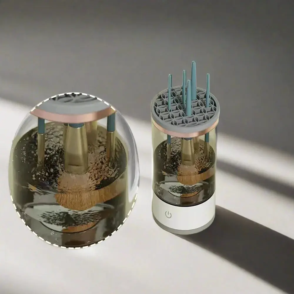 Ultrasonic Cosmetic Brush Cleaner by Onyx Beauty Makeup Compact