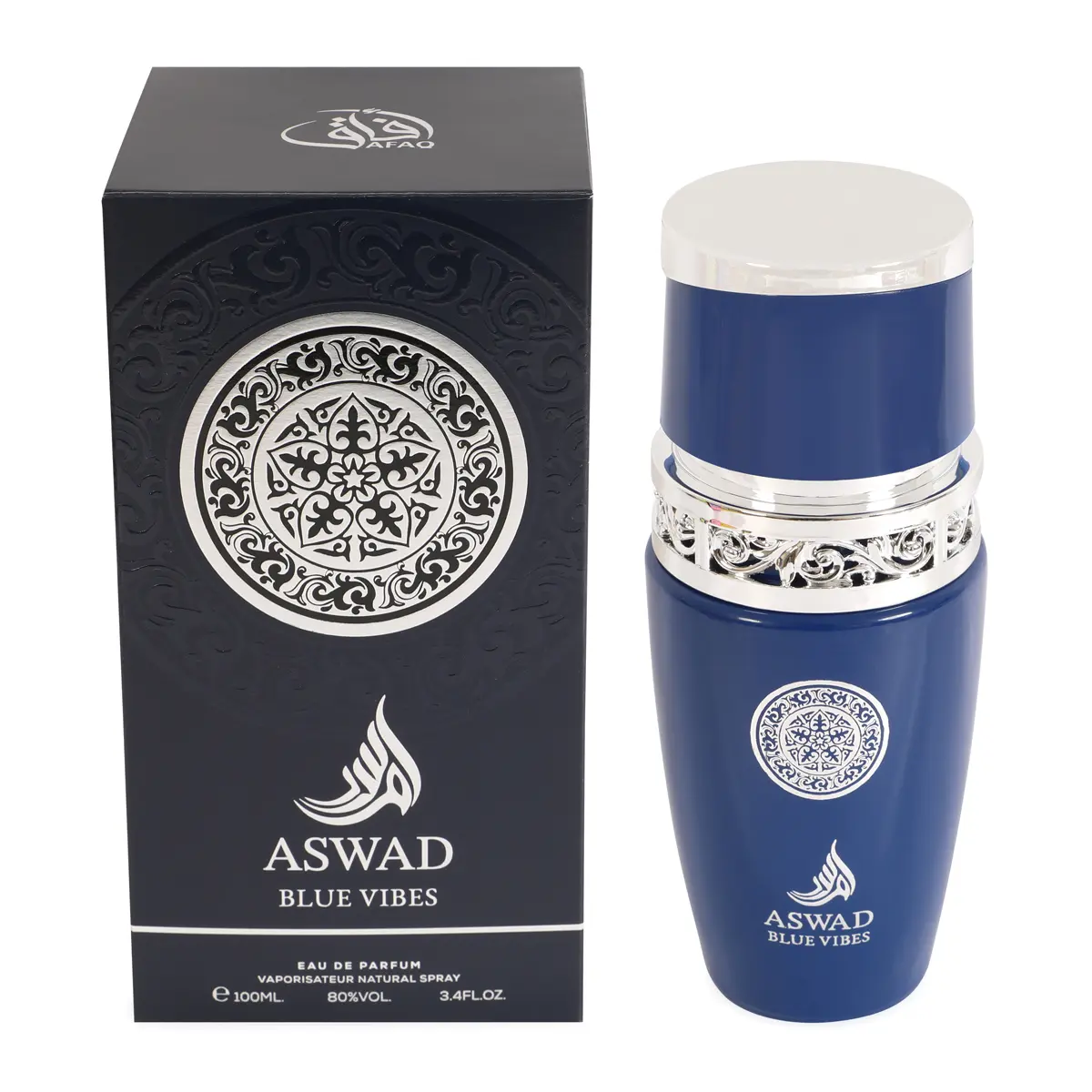 Aswad Blue Vibes Spray Perfume Eau de Parfum for Men – 100ml / 3.4 fl. oz.