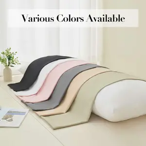 Microfiber Body Pillow Cover - Ultra Soft, 20x54 in Long Shape, Smooth Texture, Enveloped Closure Bedding Pillowcase (Black)