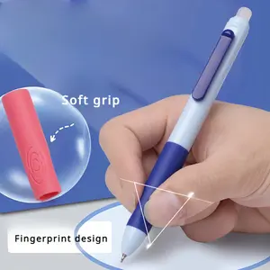 8pcs/2boxes Push-to-Erasable Gel Pens, Easy to Erase, Tip Heat-Erasable Gel Pens 0.5mm Blue and Black Ink Writing Stationery, Press Gel Pen
