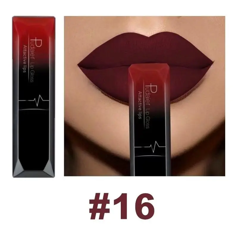 Single Pack Matte Lip Gloss, Hazy Matte Lipstick, Soft Matte Lipstick, Long-Lasting Color, Non-Sticky, Enhances Complexion, Universal Skin Tone, Matte Liquid Lipstick
