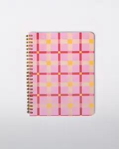 Rough Draft Mini Notebook - Pink Plaid