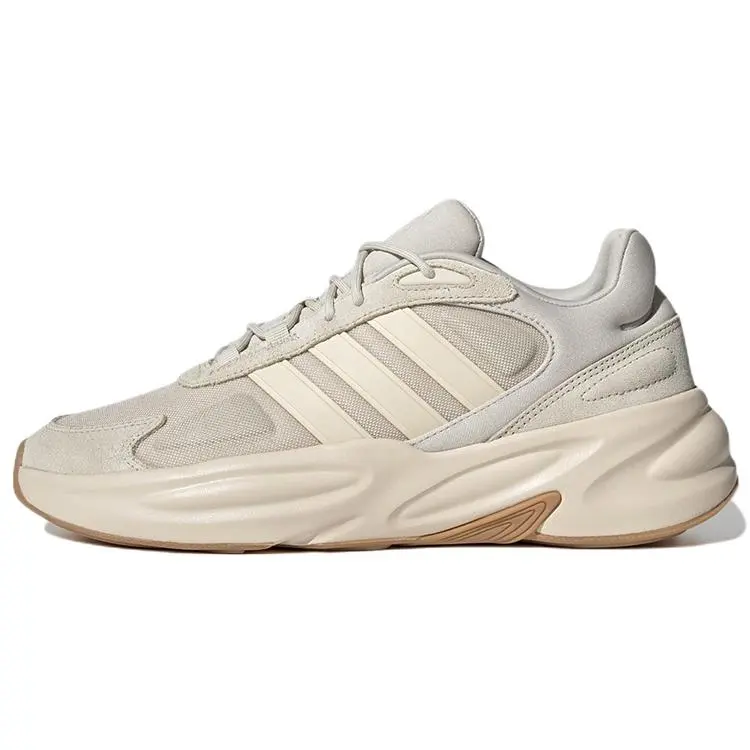 Men's & Women's Adidas Neo Ozelle Cloudfoam Low-Top Casual Trainers - Breathable Fabric, Durable, Versatile Light Brown Running Shoes