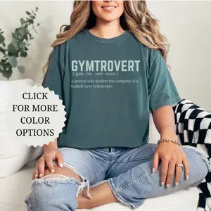 Gymtrovert shirt, gift for gym lover, pump cover shirt, workout clothes, funny gym shirt, gym pump cover, muscle mommy, gym lover gift
