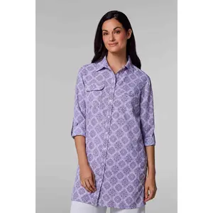 Women's Santorini Tunic Shirt | Lavendula Diamond Mandala