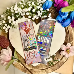 Pack of 4 Thriller Bookmarks Fully Laminated