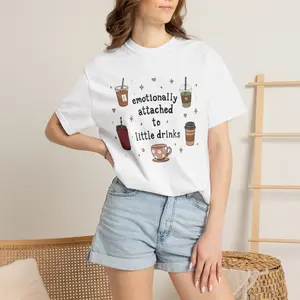 Emotionally Attached to Little Drinks Unisex Cotton T-Shirt