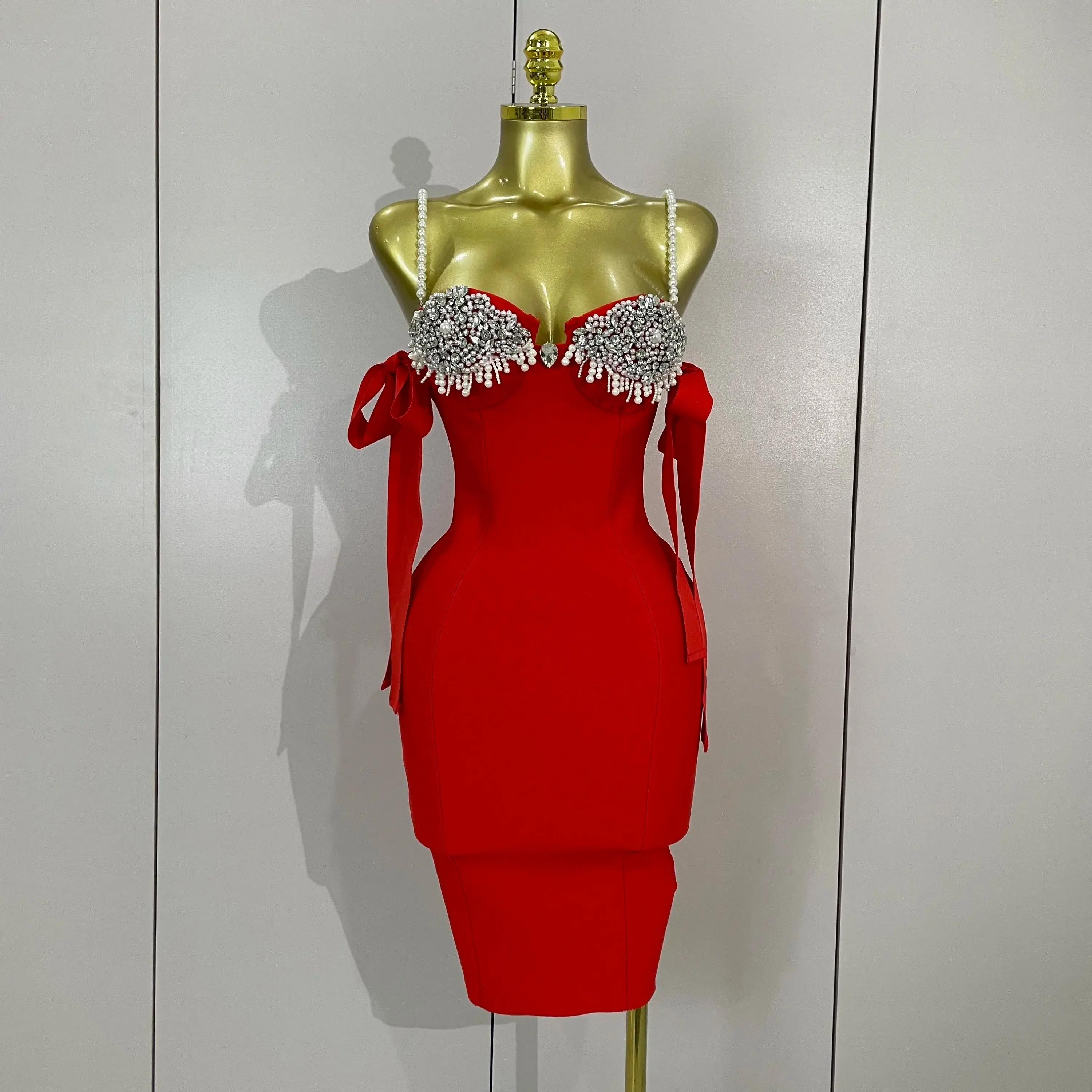 Women's Ivana Diamond-Beaded Halter Bodycon Bandage Dress, Elegant Formal Evening Wear for Ladies, Fit Silhouette Design - TikTok Shop Women's Ivana Diamond-Beaded Halter Bodycon Bandage Dress, Elegant Formal Evening Wear for Ladies, Fit Silhouette Design - TikTok Shop