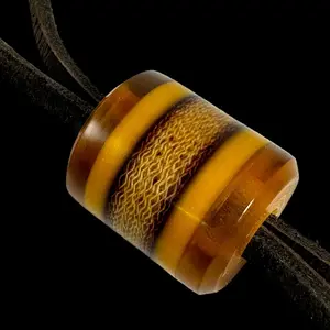 JHC Vintage Westinghouse/ Vintage Butterscotch /Ultem Lanyard Bead