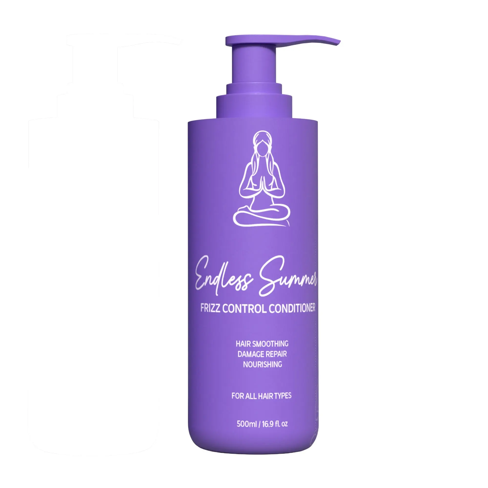 Karma Beauty Endless Summer Frizz Control Conditioner with Brazilian Keratin & Coconut Oil for All Hair Types 500ml