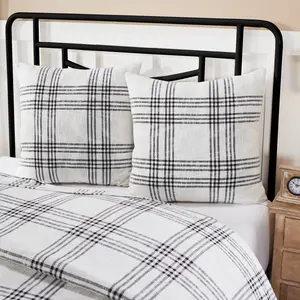 Plaid Fabric Euro Sham 26x26