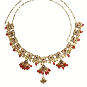 An Elegant And Exotic Waist Chain with Multi-Colored Tassels in a Bohemian Style, Ideal for Daily Use And Stage Shows