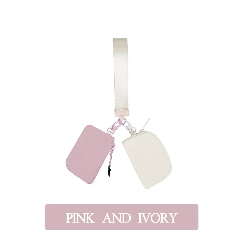 Keychain Wallet Change Purse Vizzl Change Purse,Nylon Mini Zip Around Keychain Wristlet Wallets For Women Men, Portable Detachable Keychain Wallet Sma