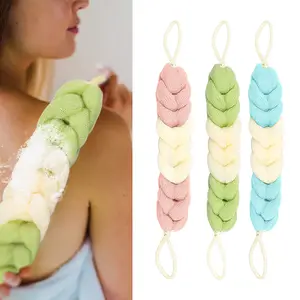 Bath Shower Loofah 3 Pack, Exfoliating Sponge Back Body Scrubber Soft Mesh Wash Accessories Skin Care