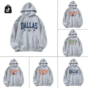 [Sale off 50%] All Team Football Hoodie, Retro Football Hoodie, All Team Vintage Hoodie, Gift for Men and Women ZWO